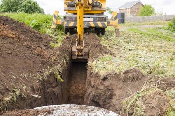 Drainage Trench Installation in Binghamton