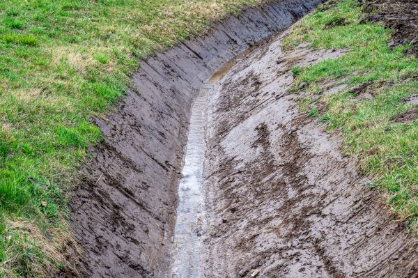 Drainage Ditch Excavation in Binghamton