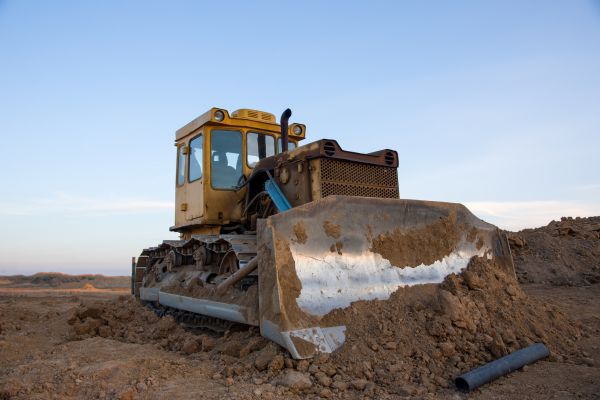 Bulldozer Land Grading in Binghamton